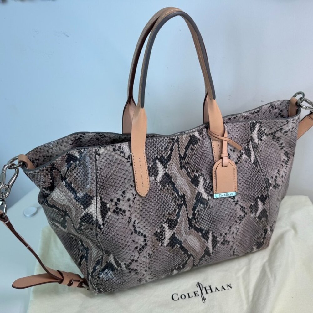 Cale Haan Leather Shoulder/Tote Bag